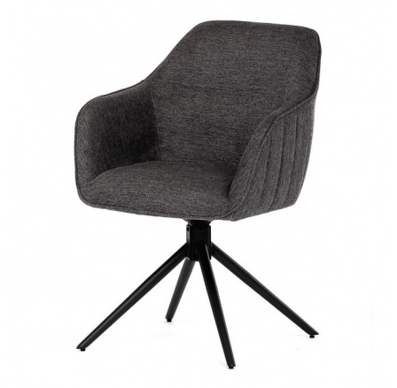 Jídelní židle, šedá, látka, HC-536 GREY2