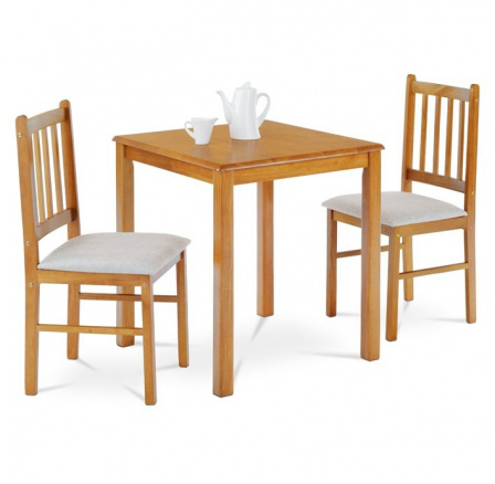 Jídelní set s 2 židlemi, 69x69x75cm, masiv, dub landhaus, JAGUAR OAK