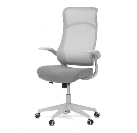 Kancelářská židle, houpací mechanismus, šedá síťovina, KA-A182 GREY