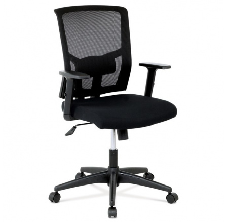 Kancelářská židle, houpací mechanismus, černá síťovina, KA-B1012 BK