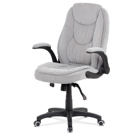 Kancelářské křeslo, synchronní mechanismus, stříbrná látka, KA-G303 SIL2