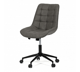 Pracovní židle, výškově nastavitelná, šedá látka, KA-V3120 GREY3