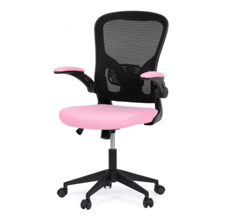 Kancelářská židle, houpací mechanismus, růžová, KA-V317 PINK