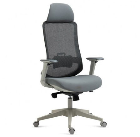 Kancelářská židle, synchronní mechanismus, šedá síťovina, KA-V321 GREY