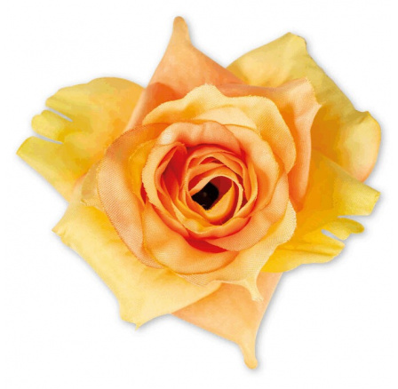 Růže - umělý květ, barva žlutá, cena za balení (6 ks) Růže - umělý květ, barva žlutá, cena za balení (6 ks)