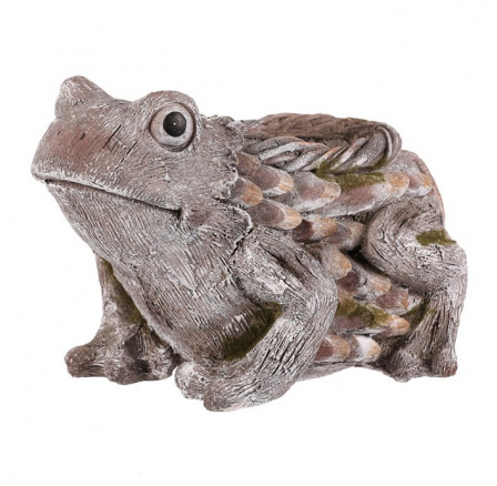 Žába - obal na květiny, magnesium, barva šedá