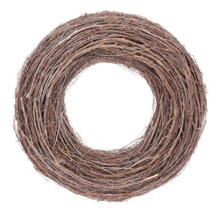 Věnec proutěný - pr. 40 cm, barva hnědá