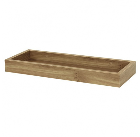 Polička, mdf, hnědá, P-010 OAK