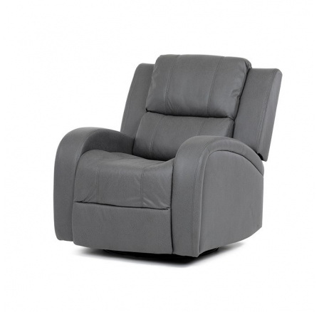 Polohovací křeslo, šedá, látka vintage, TV-4089 GREY