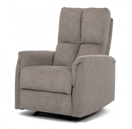 Polohovací křeslo, béžová, látka, TV-S8449 CRM2