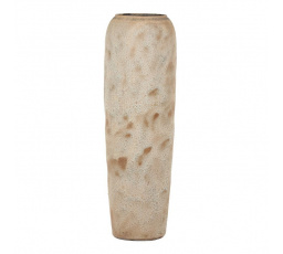 Váza keramická - výška 120 cm, světle béžová