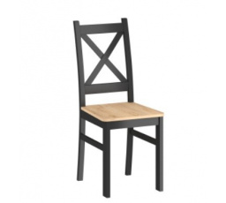 Černá židle sedák dub zlatý craft CARLO