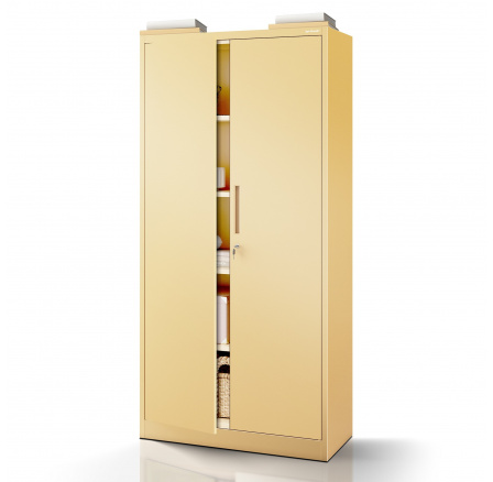 Kancelářská kovová skříň na dokumenty béžová: Fresh Style JAN H, 900 x 1950 x 400 mm Kancelářská kovová skříň na dokumenty béžová: Fresh Style JAN H, 900 x 1950 x 400 mm