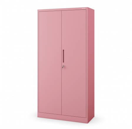 Uzamykatelná úklidová skříň DAVID, 900 x 1850 x 450 mm, Fresh Style: pudrově růžová Uzamykatelná úklidová skříň DAVID, 900 x 1850 x 450 mm, Fresh Style: pudrově růžová