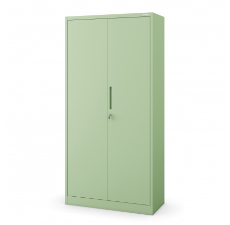Uzamykatelná úklidová skříň DAVID, 900 x 1850 x 450 mm, Fresh Style: pastelová zelená