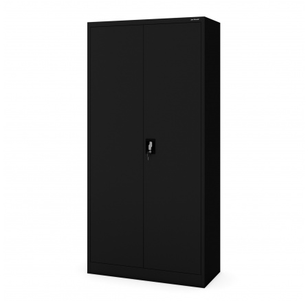 Úklidová skříň DAVID, 900 x 1850 x 450 mm, All Black: černá Úklidová skříň DAVID, 900 x 1850 x 450 mm, All Black: černá