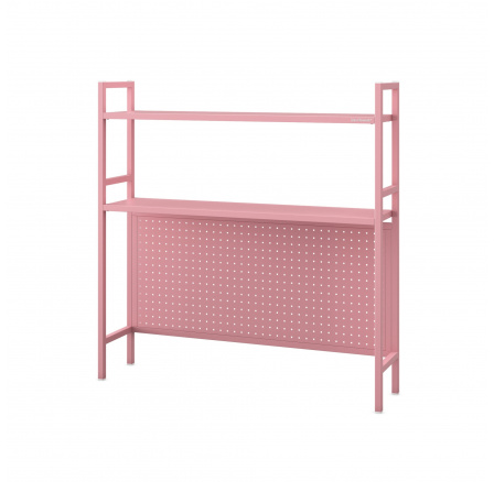 Kovový nástavec na stůl JENNY, 950 x 980 x 220 mm, růžový
