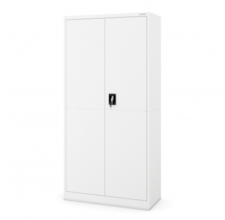 Kancelářská kovová skříň JAN, 900 x 1850 x 400 mm, Smart: bílá Kancelářská kovová skříň JAN, 900 x 1850 x 400 mm, Smart: bílá