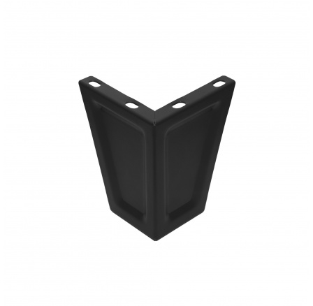 Nožky k šatní skříni, sada 4 ks. černé Nožky k šatní skříni, sada 4 ks. černé