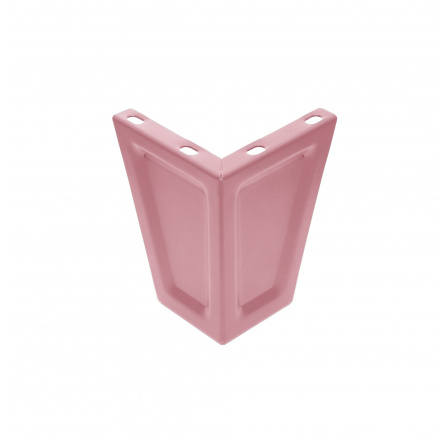 Nožky k šatní skříni, sada 4 ks. pudrová růžová