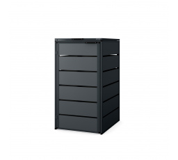 Jednokomorová popelnicová skříň 240L, antracit