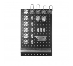 Háčky na nástěnnou desku na nářadí, sada držáků, 22 ks.