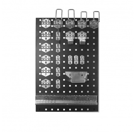 Háčky na nástěnnou desku na nářadí, sada držáků, 22 ks.