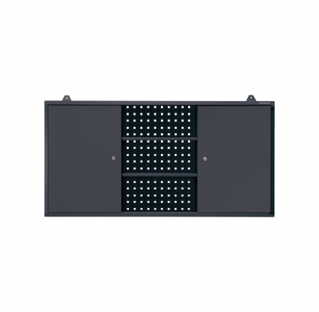 Závěsná skříňka na nářadí BEN, 1200 x 600 x 200 mm, antracitová Závěsná skříňka na nářadí BEN, 1200 x 600 x 200 mm, antracitová