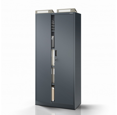 Kovová skříň JAN Compact 1750 x 800 x 400 mm, antracitová Kovová skříň JAN Compact 1750 x 800 x 400 mm, antracitová