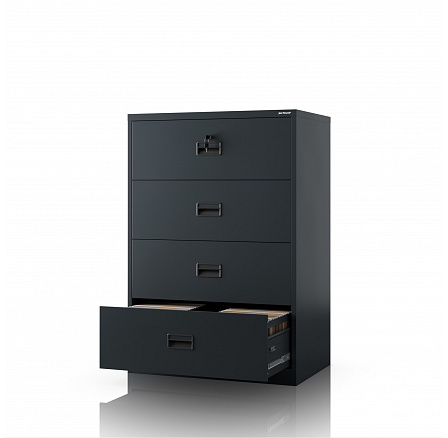 Kovová kartotéková skříň antracitová: SARAN XL V4, 900 x 1320 x 600 mm Kovová kartotéková skříň antracitová: SARAN XL V4, 900 x 1320 x 600 mm