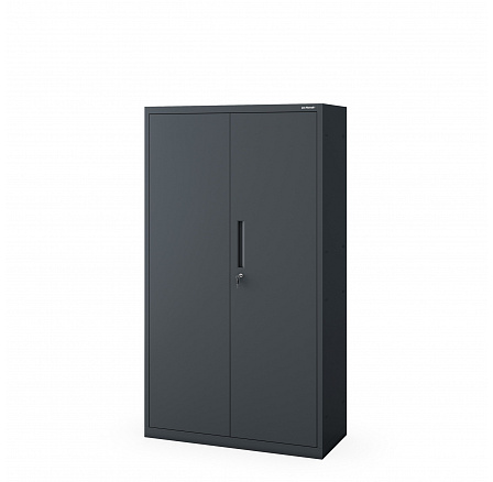 Kovová skříň MEGAN – antracitová, bez zásuvky, 160 cm