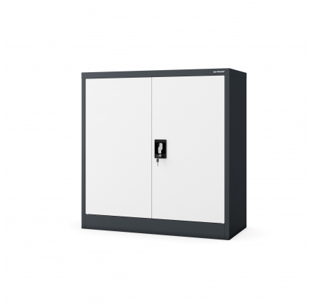 Skříňka na osobní spisy BEATA, 900 x 930 x 400 mm, antracitově-bílá Skříňka na osobní spisy BEATA, 900 x 930 x 400 mm, antracitově-bílá