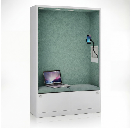 Akustická kabina zvukopohlcující se sedadlem MentalBox SALLY 1850 x 1150 x 400 mm