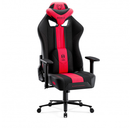 Textilní herní křeslo Diablo X-Player 2.0 King Size, karmínově-antracitový