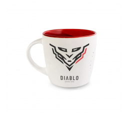 Hrnek Diablo Chairs bílo-červený