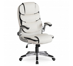 Otočná židle LIVERPOOL Bílá Ekokůže