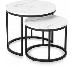 Sada stolků DAFNE Bílý Mramor