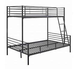 Patrová postel TRES 90x200 Mládežnická Černá 2v1