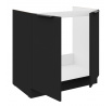 Dolní skřínka SIENA - 80 ZL 1S BB, Černá mat/Černá mat