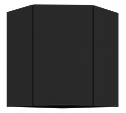 Horní skřínka SIENA - 60x60 GN-72 1F, Černá mat/Černá mat