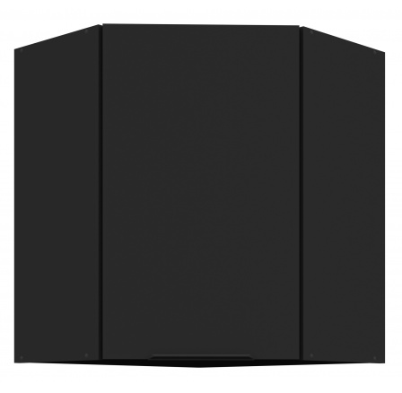 Horní skřínka SIENA - 60x60 GN-72 1F (45°), Černá mat/Černá mat