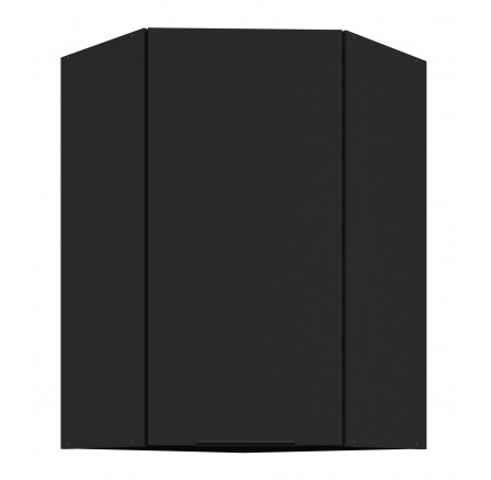 Horní skřínka SIENA - 60x60 GN-90 1F (45°), Černá mat/Černá mat
