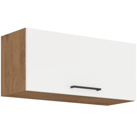 Horní skřínka VEGAS - 80 GU-36 1F, Dub Lancelot / Bílý lesk