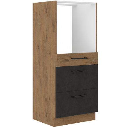 Kuchyňská skříň VEGAS - 60 DPS-145 3S BB, Dub Lancelot / Matera