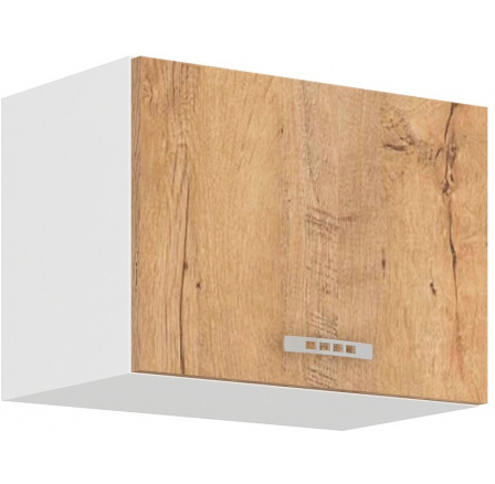 Horní skřínka SARA - 50 OK-40 1F, Bílá / Dub Lefkas Horní skřínka SARA - 50 OK-40 1F, Bílá / Dub Lefkas