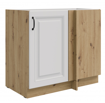 Dolní rohová skřínka STELLO - 105 ND 1F BB, Dub Artisan/Bílý mat Dolní rohová skřínka STELLO - 105 ND 1F BB, Dub Artisan/Bílý mat