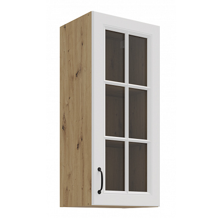 Horní skříňka STELLO - 40 GS-90 1F, Dub Artisan/Bílý mat Horní skříňka STELLO - 40 GS-90 1F, Dub Artisan/Bílý mat