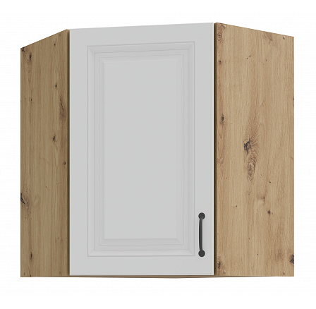 Horní rohová skříňka STELLO - 60x60 GN-72 1F (45°), Dub Artisan/Bílý mat Horní rohová skříňka STELLO - 60x60 GN-72 1F (45°), Dub Artisan/Bílý mat