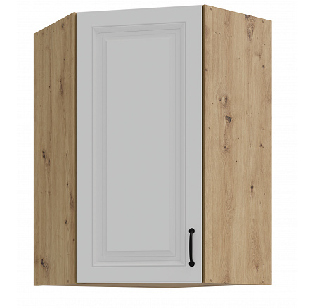 Horní rohová skříňka STELLO - 60x60 GN-90 1F (45°), Dub Artisan/Bílý mat Horní rohová skříňka STELLO - 60x60 GN-90 1F (45°), Dub Artisan/Bílý mat