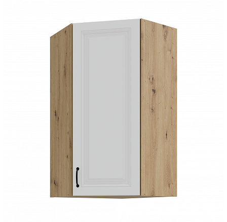 Horní rohová skříňka STELLO - 60x60 GN-108 1F (45°), Dub Artisan/Bílý mat Horní rohová skříňka STELLO - 60x60 GN-108 1F (45°), Dub Artisan/Bílý mat